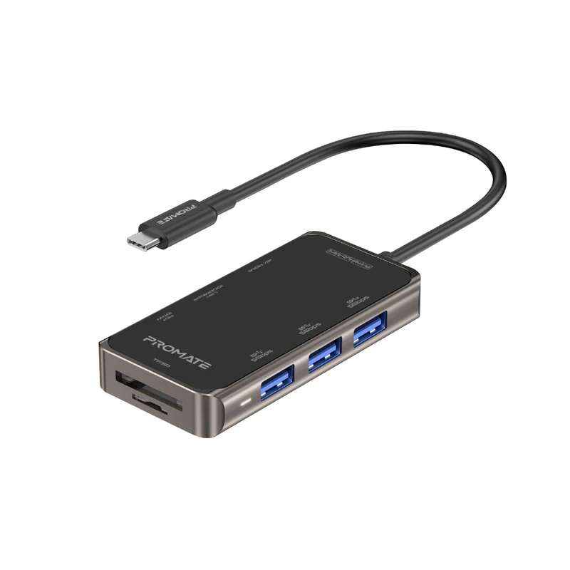 Promate PrimeHub-Mini Ultra-Compact USB-C Hub with 100W Power Delivery Promate PrimeHub-Mini Ultra-Compact USB-C Hub with 100W Power Delivery